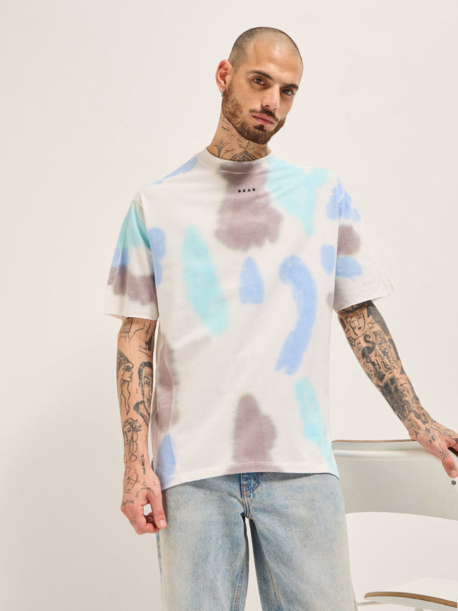 Men Multi-Color Oversize T-Shirt