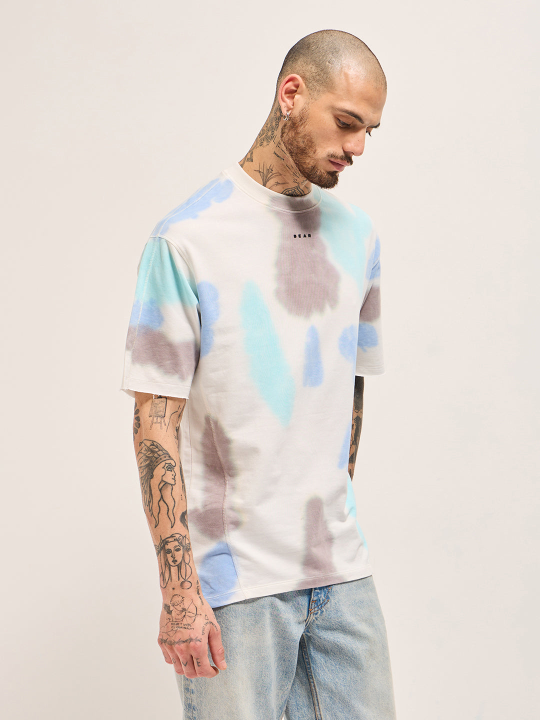 Men Multi-Color Oversize T-Shirt