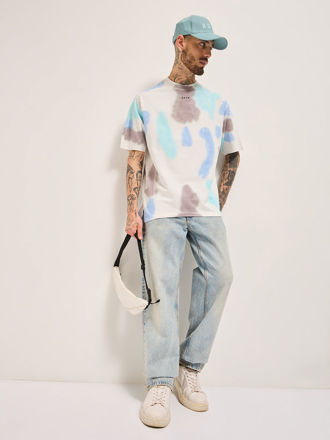 Men Multi-Color Oversize T-Shirt