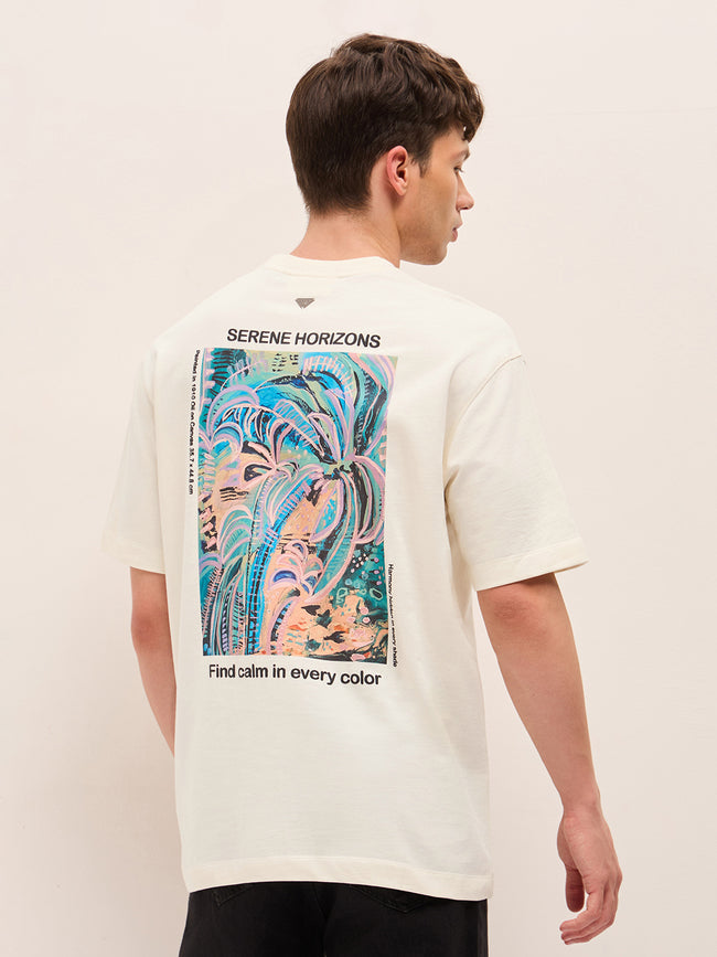 Men Pure Cotton Crew Neck T-Shirt