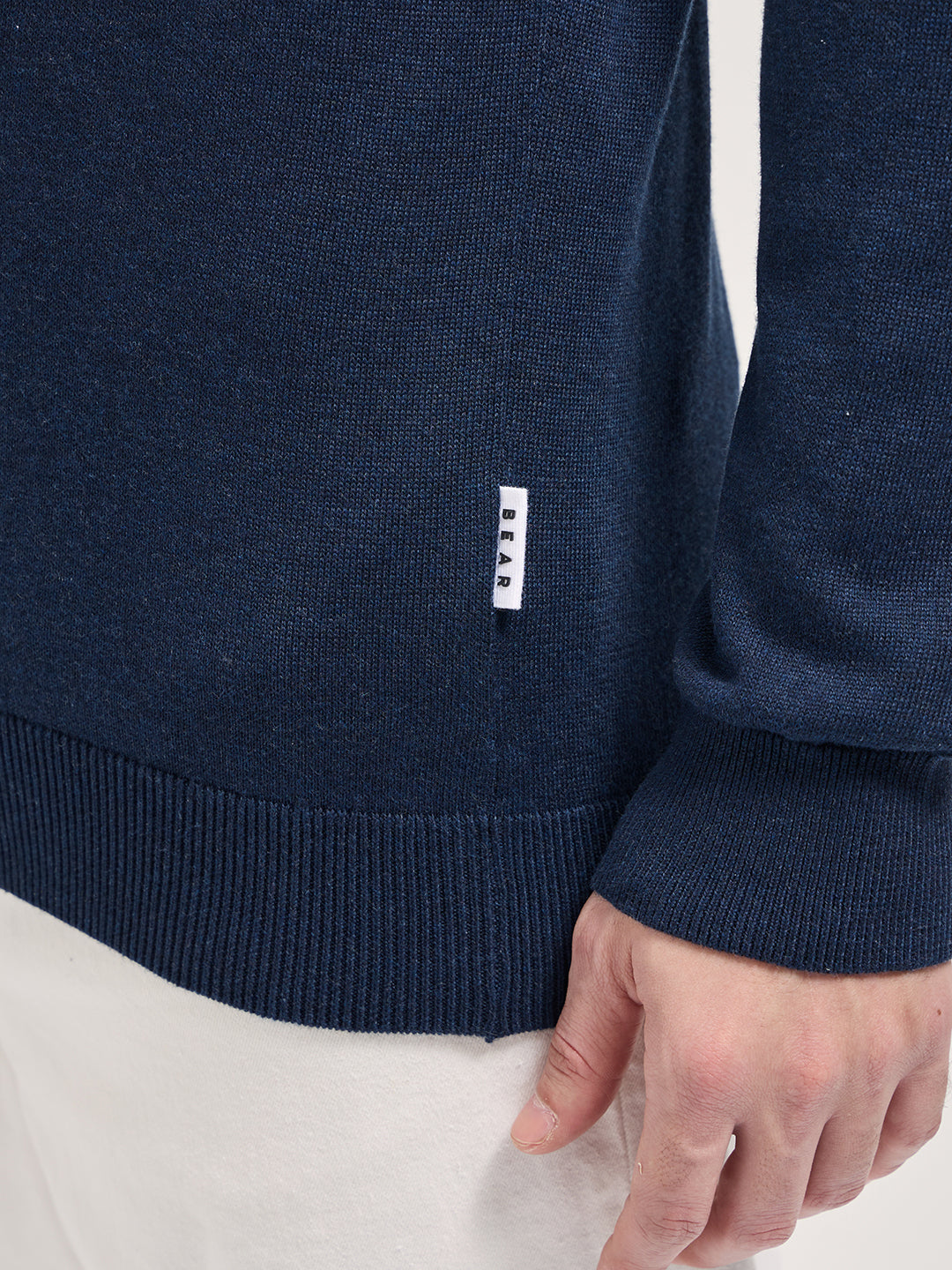 Men Multi-Color Textured Color-Block Slim Fit Ribbed Crew Neck T-shirt