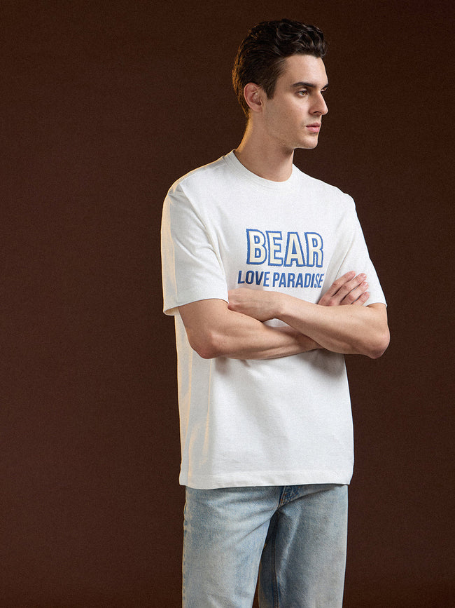 Men White Oversized T-Shirt