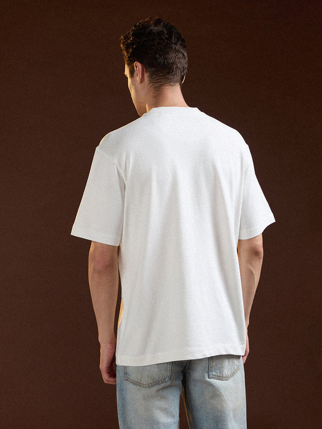 Men White Oversized T-Shirt