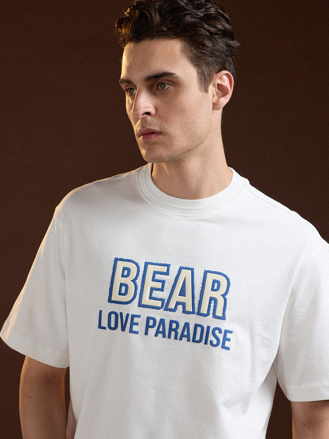 Men White Oversized T-Shirt