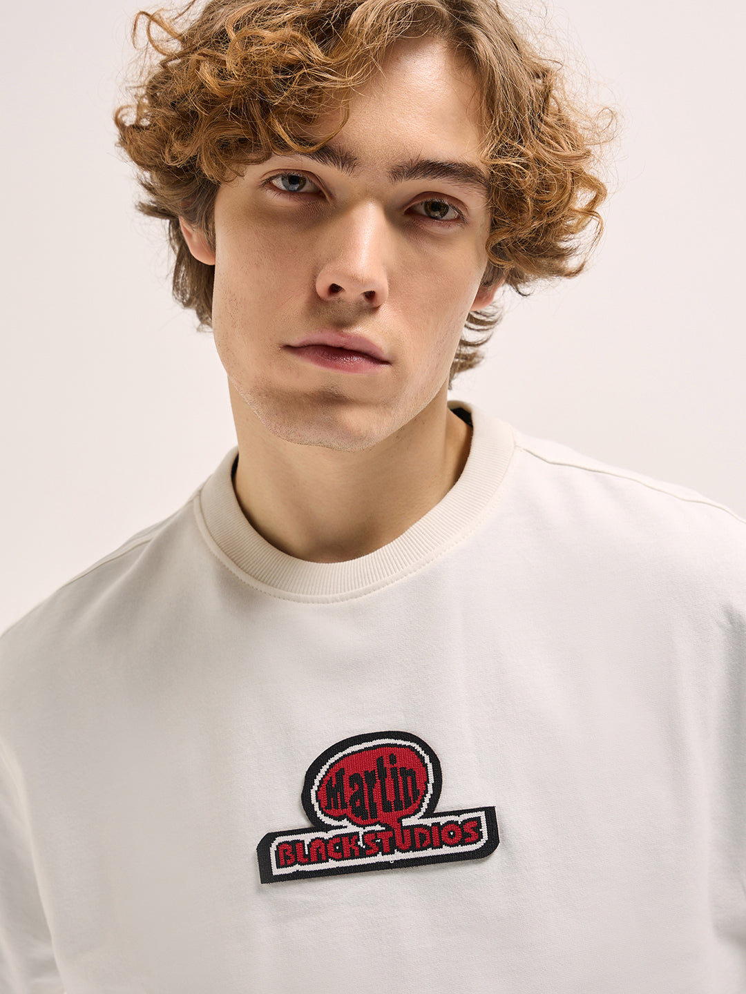 Men White Sporty Tee