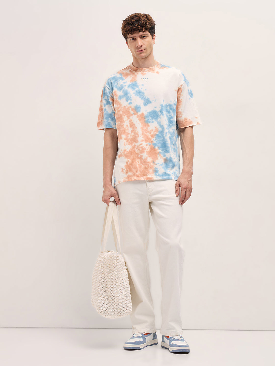 Men MultiColor Tie-Dye Oversized T-shirt
