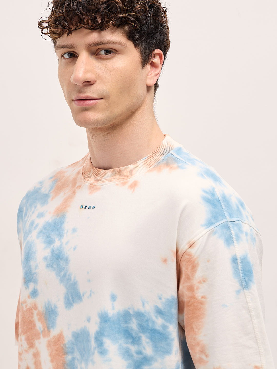 Men MultiColor Tie-Dye Oversized T-shirt
