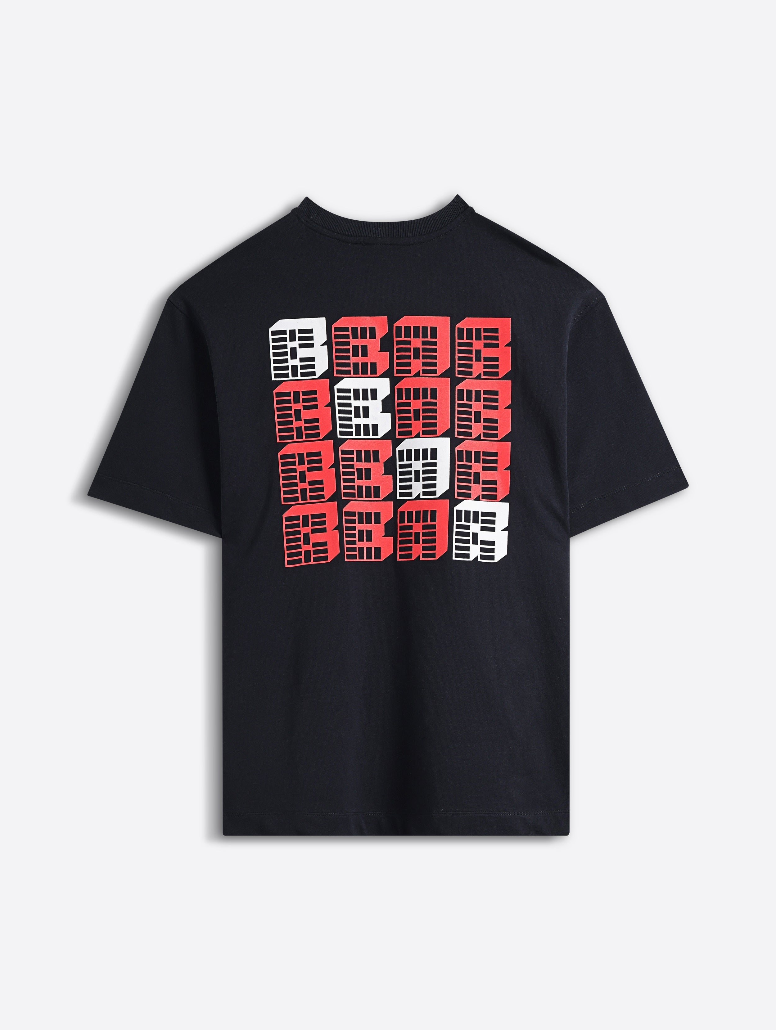 Men Black Cotton Printed T-Shirt