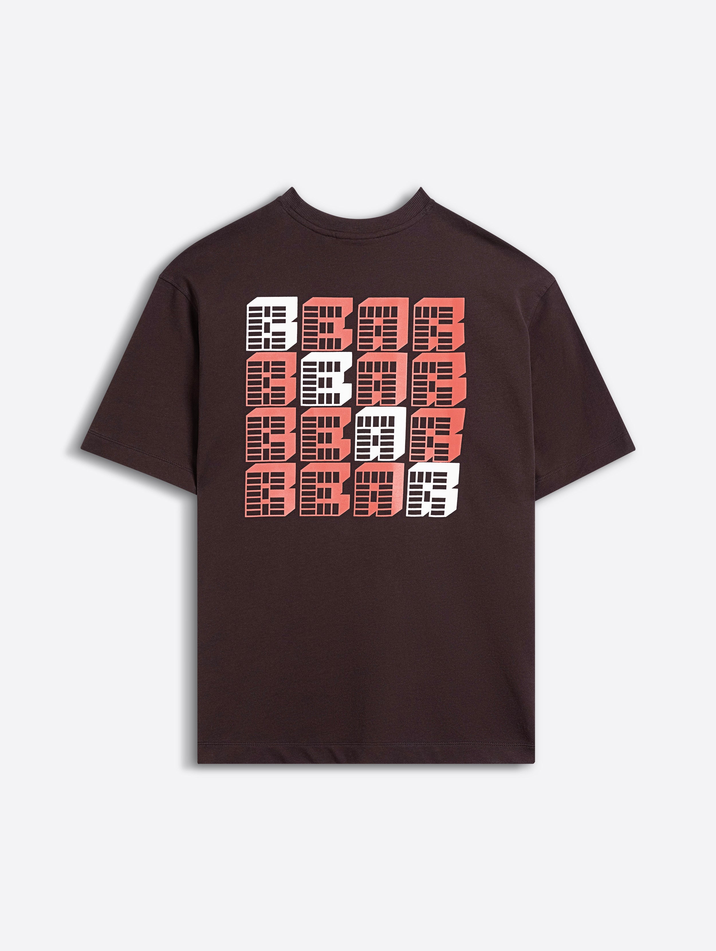 Men Brown Cotton Printed T-Shirt