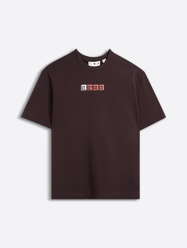 Men Brown Cotton Printed T-Shirt