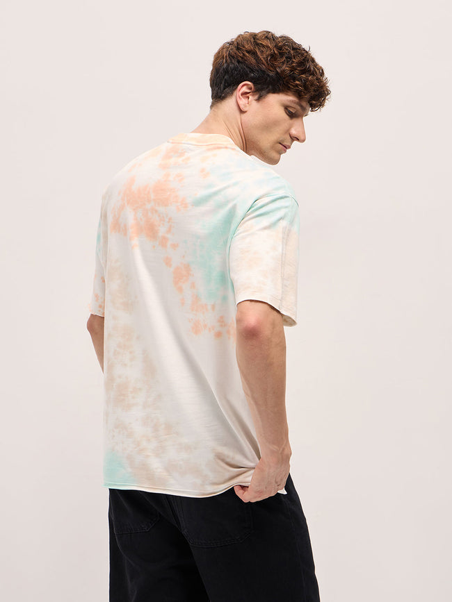 Men MultiColor Tie-Dye Oversized T-shirt