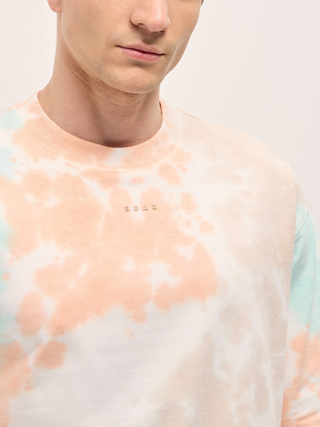 Men MultiColor Tie-Dye Oversized T-shirt