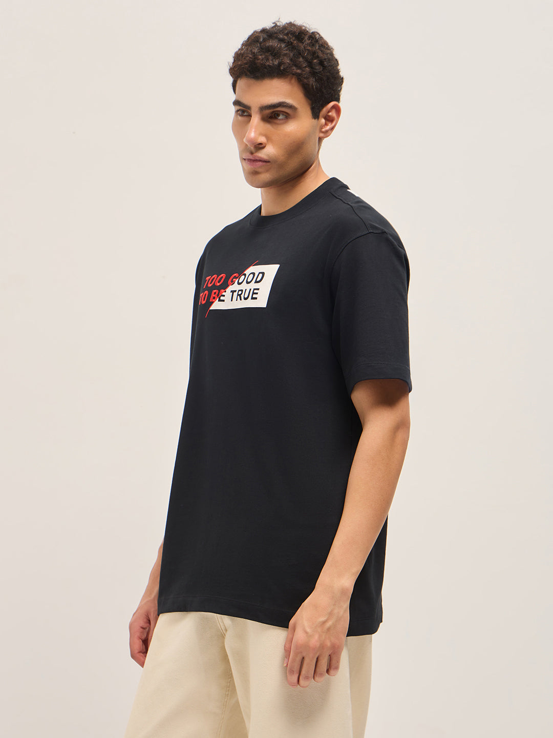 Men Black Shark Tank Limited Edition Black Crew Tee