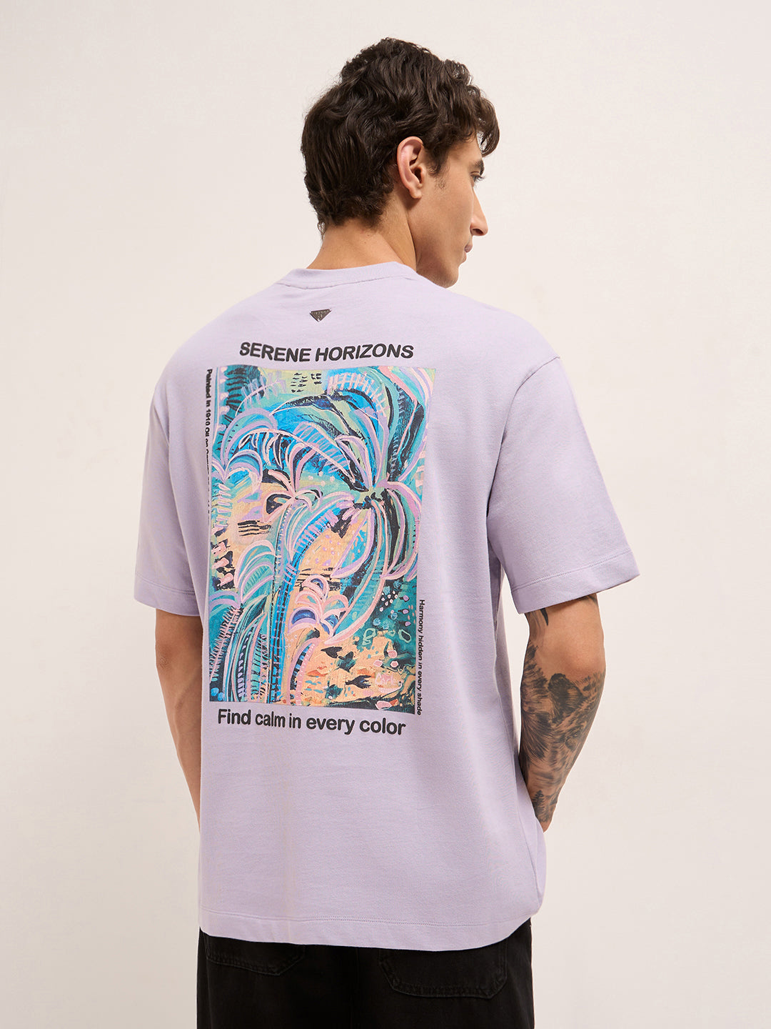 Men Pure Cotton Graphic Printed T-Shirt