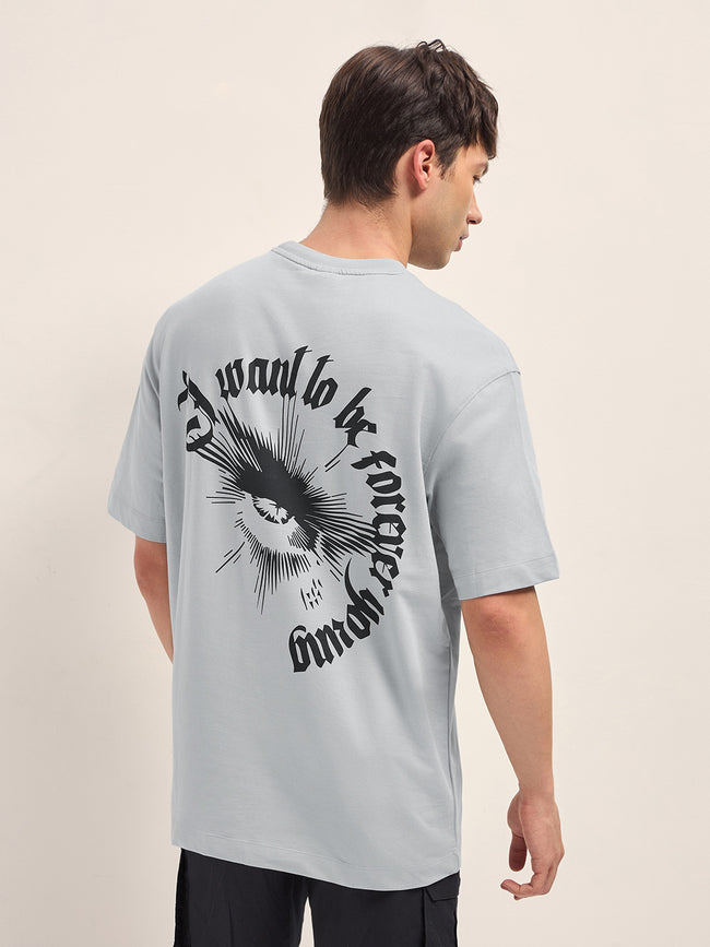 Men Cotton Crew Neck Printed Tshirt