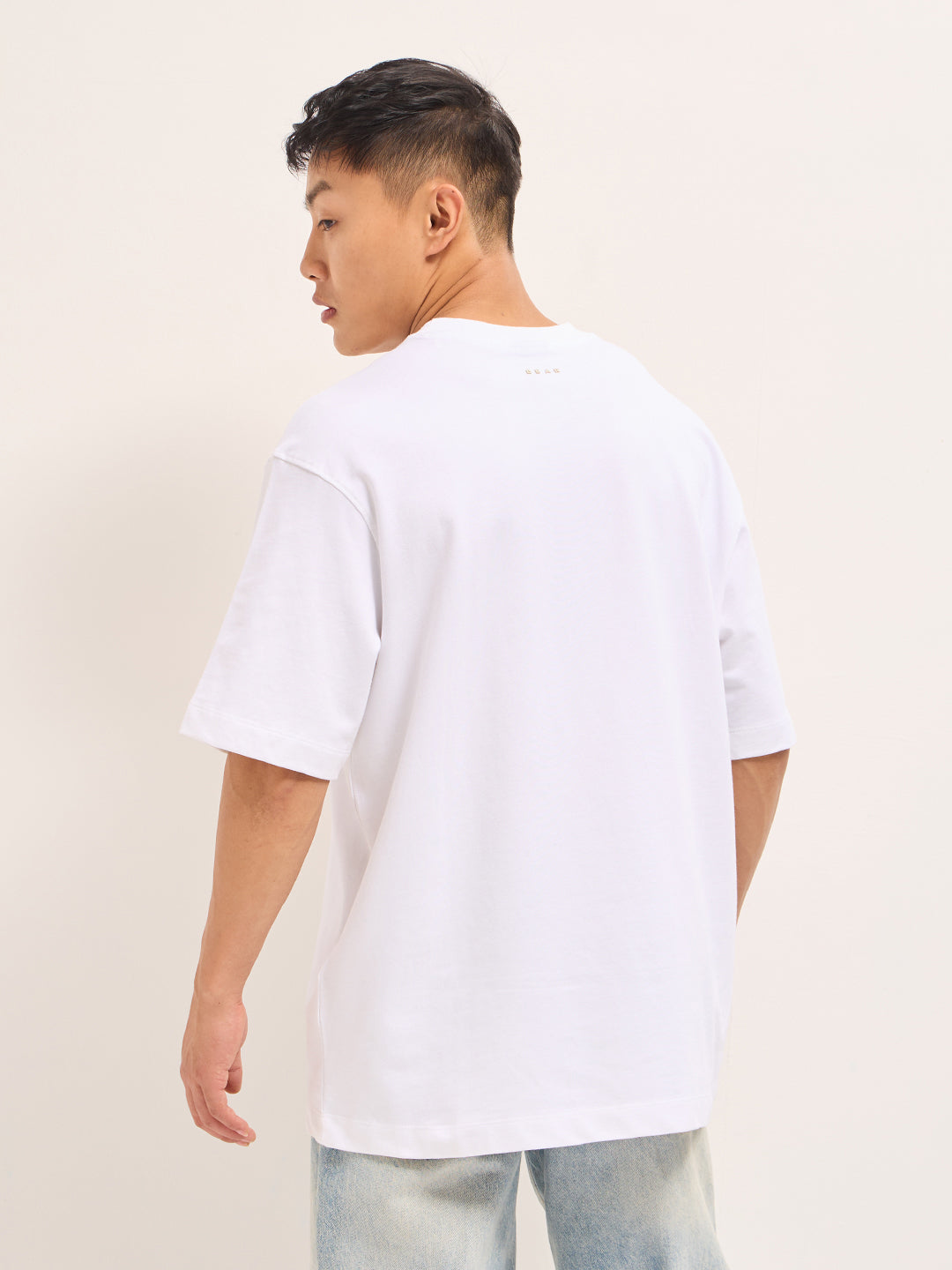 Men White Oversized T-Shirt