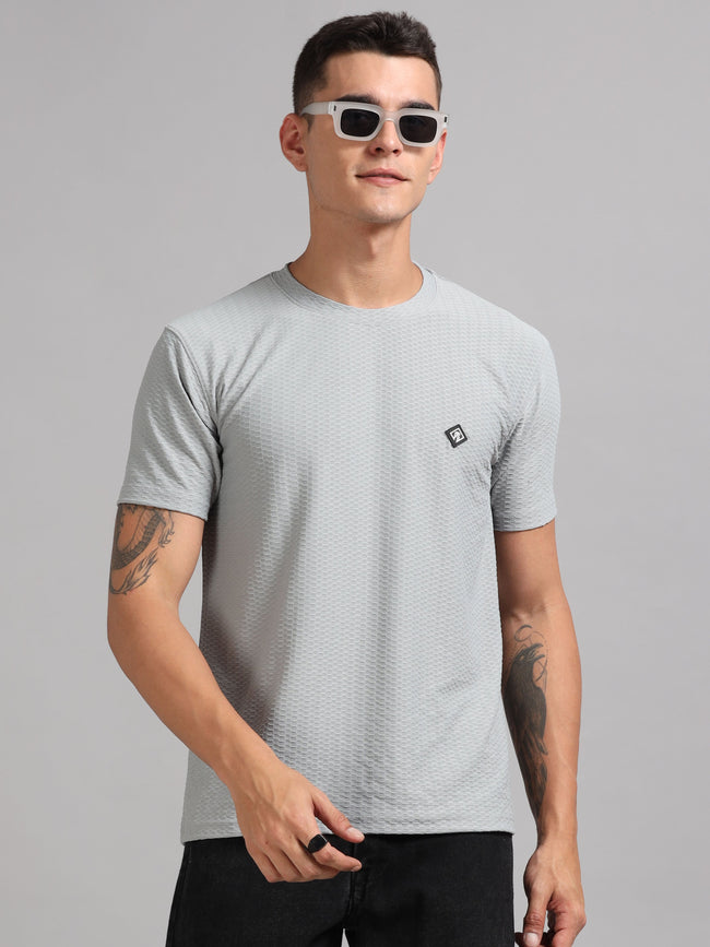 Men Whirl Tex Grey T-Shirt