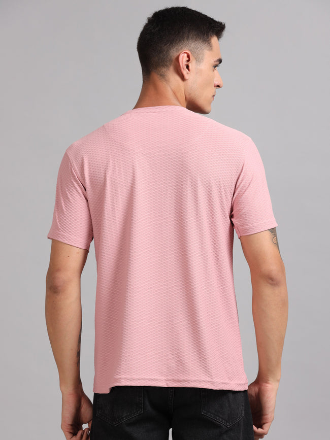 Men Whirl Tex Pink T-Shirt