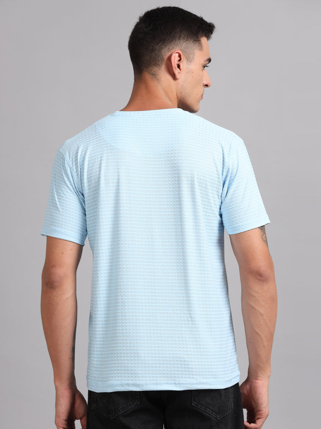 Men Whirl Tex Sky Blue T-Shirt