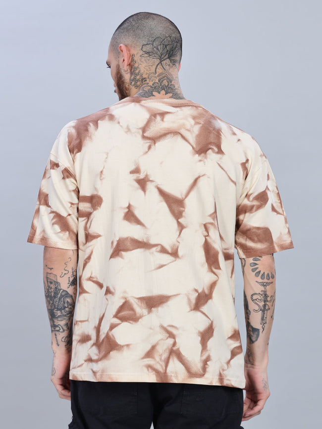 Men Dreamer Oversized Cream T-Shirt
