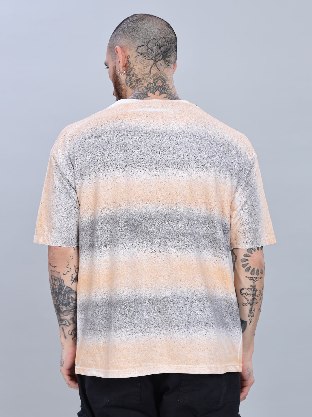 Men Reality Oversized Cream T-Shirt