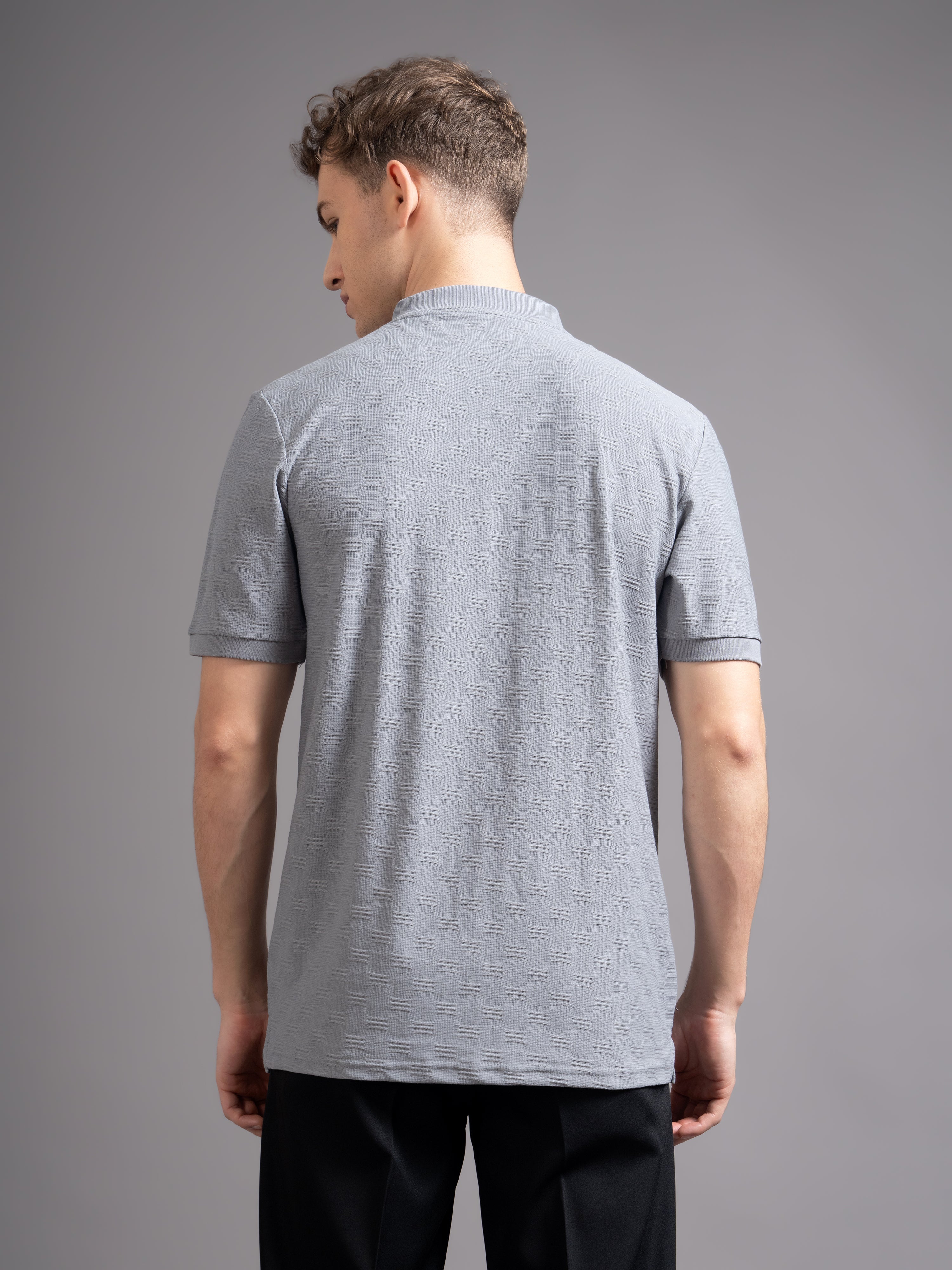 Men Aspen Grey Polo T-Shirt