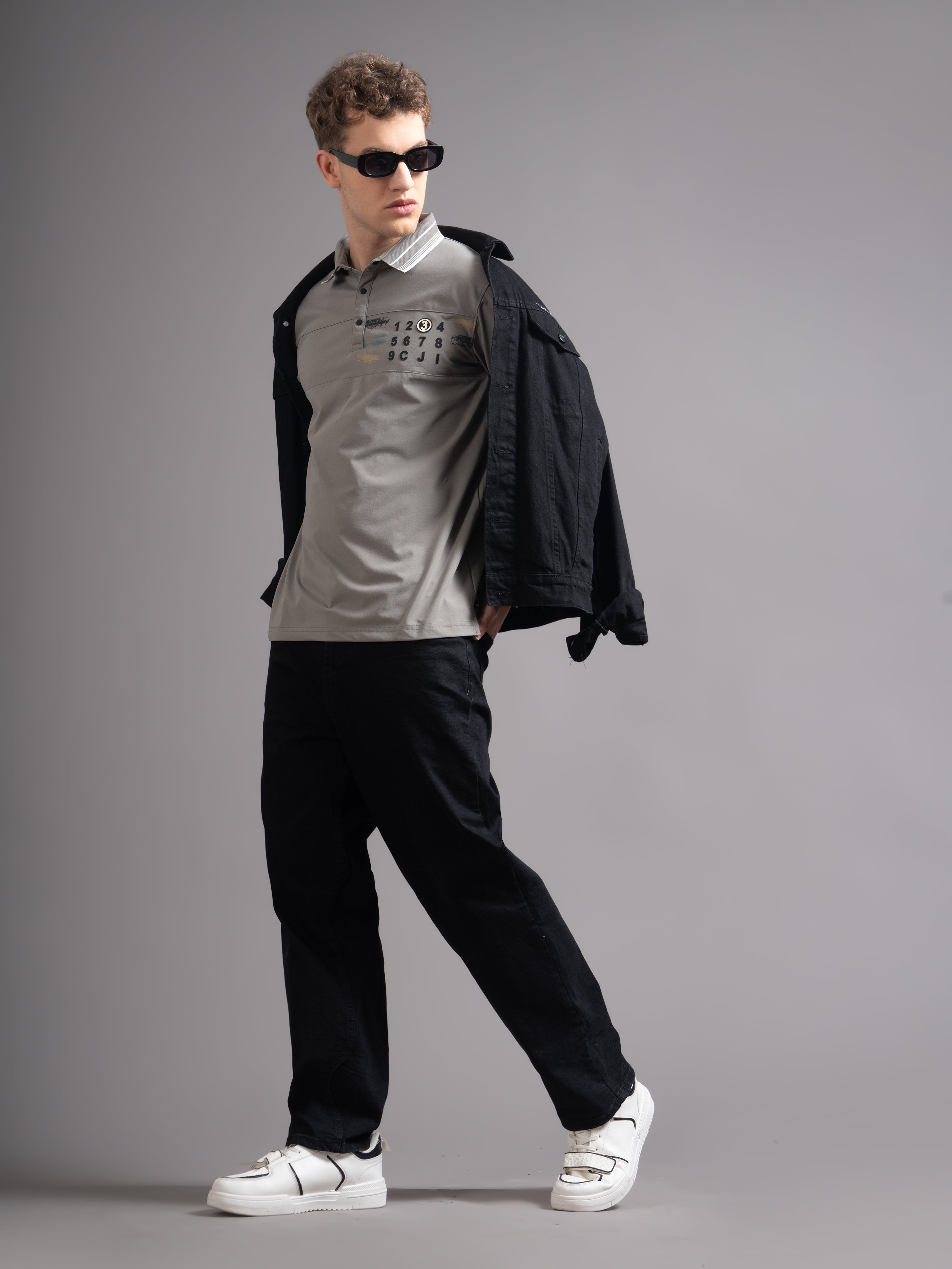 Men Calver White Polo T-Shirt