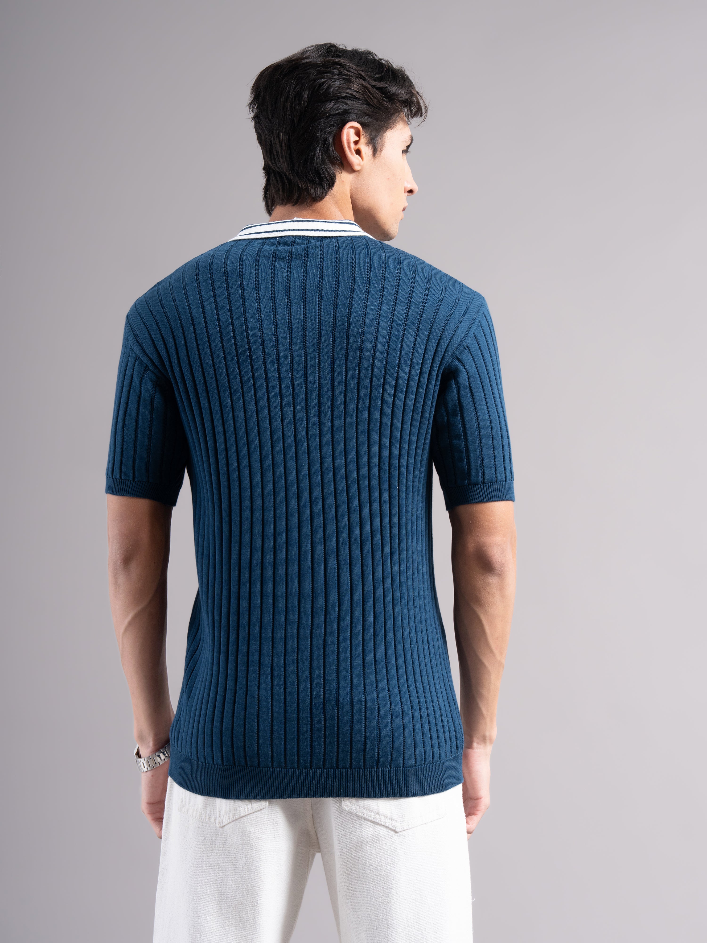 Men Arkend Knit Polo T-Shirt