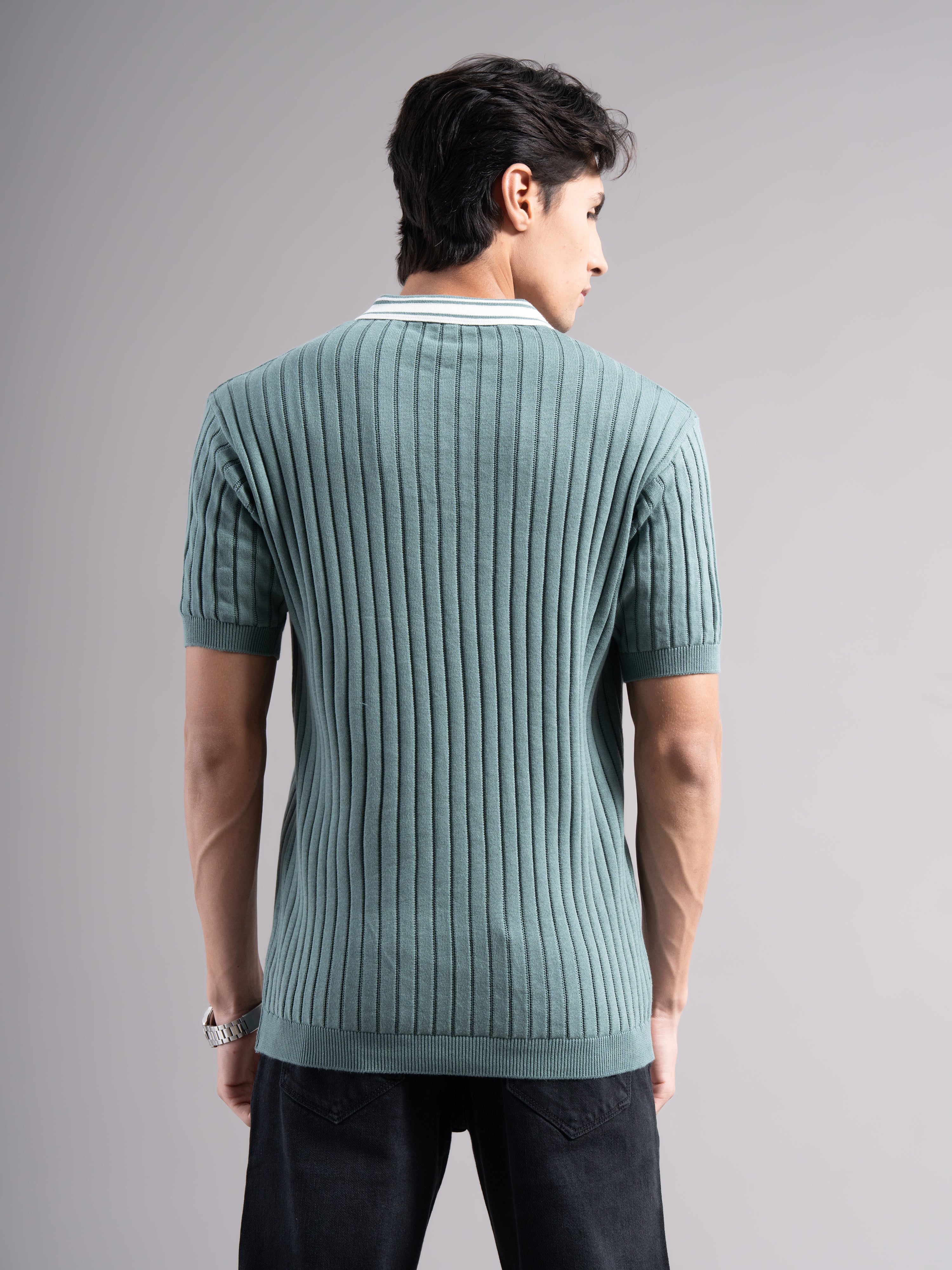 Men Arkend Knit Polo T-Shirt