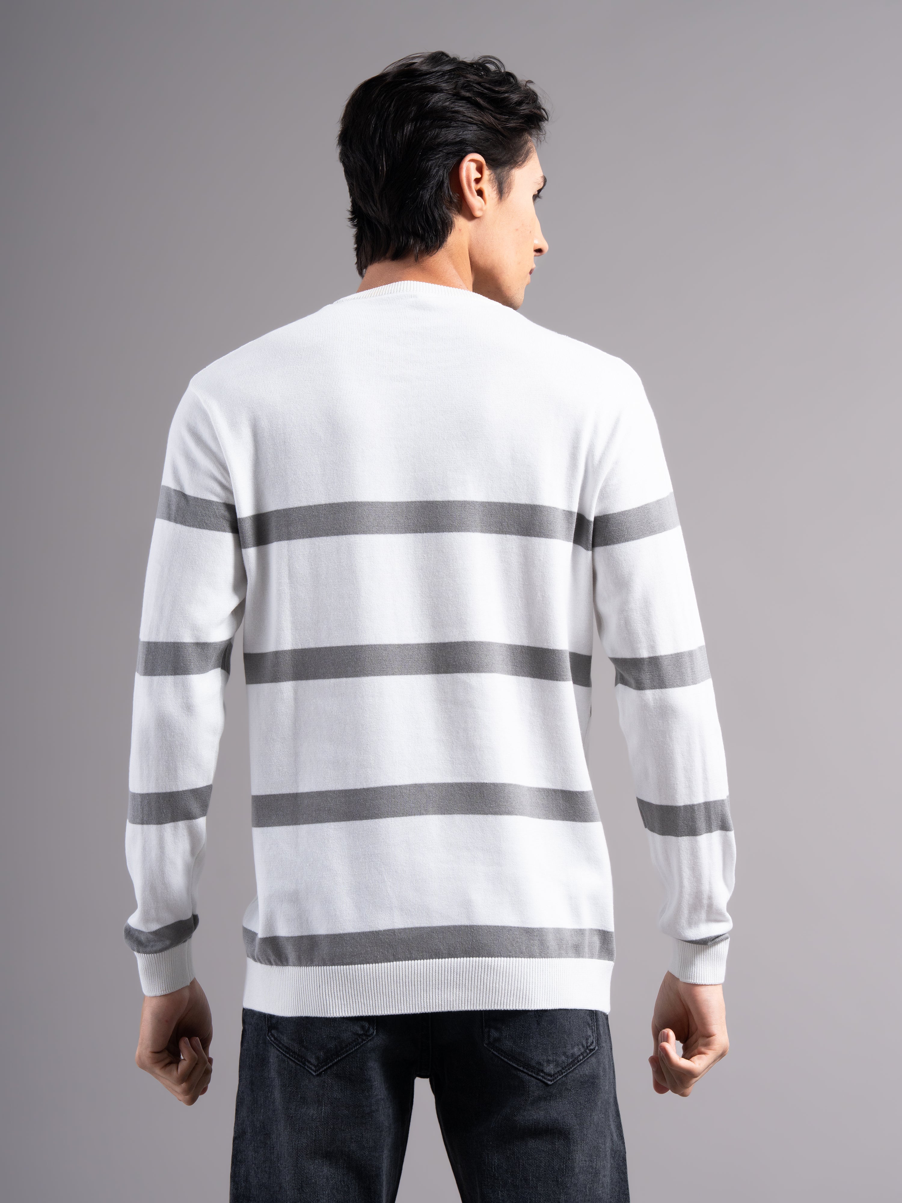 Men Astor Grey Knit T-Shirt