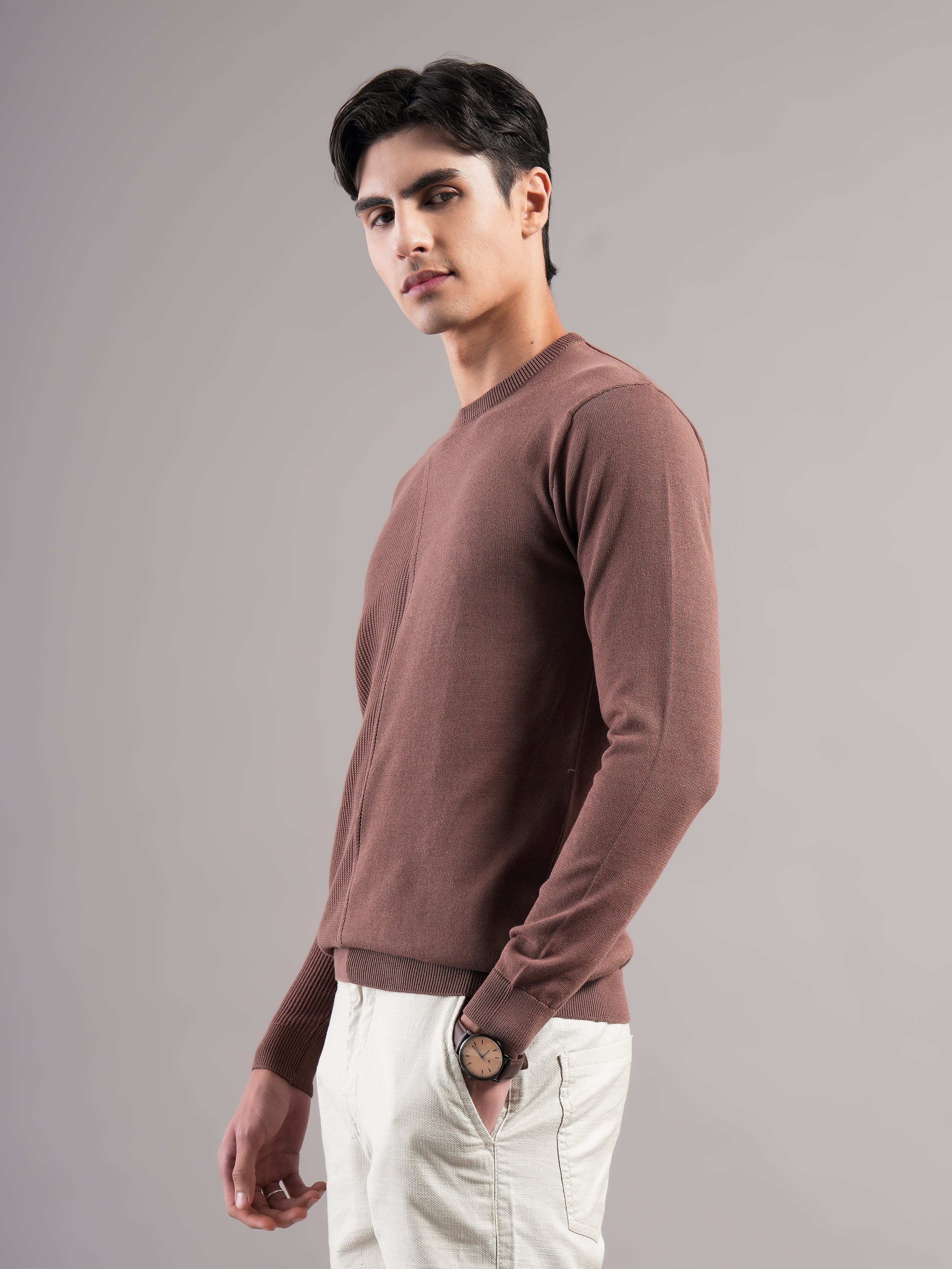Men Arc Knit T-Shirt