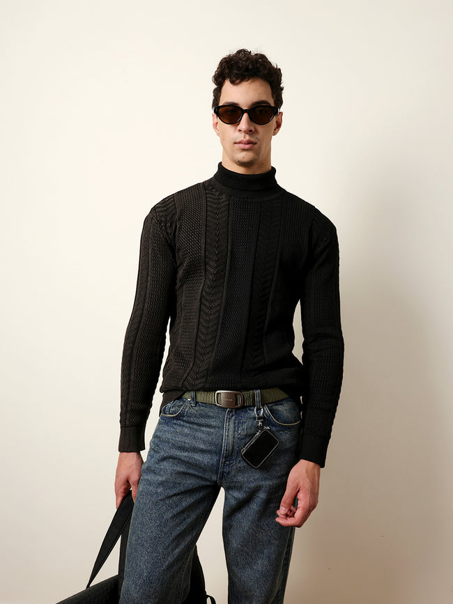 Men Multicolor Full Sleeve Relax T-Shirt