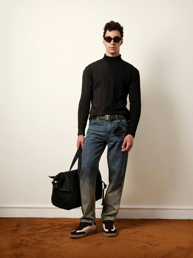 Men Multicolor Full Sleeve Relax T-Shirt