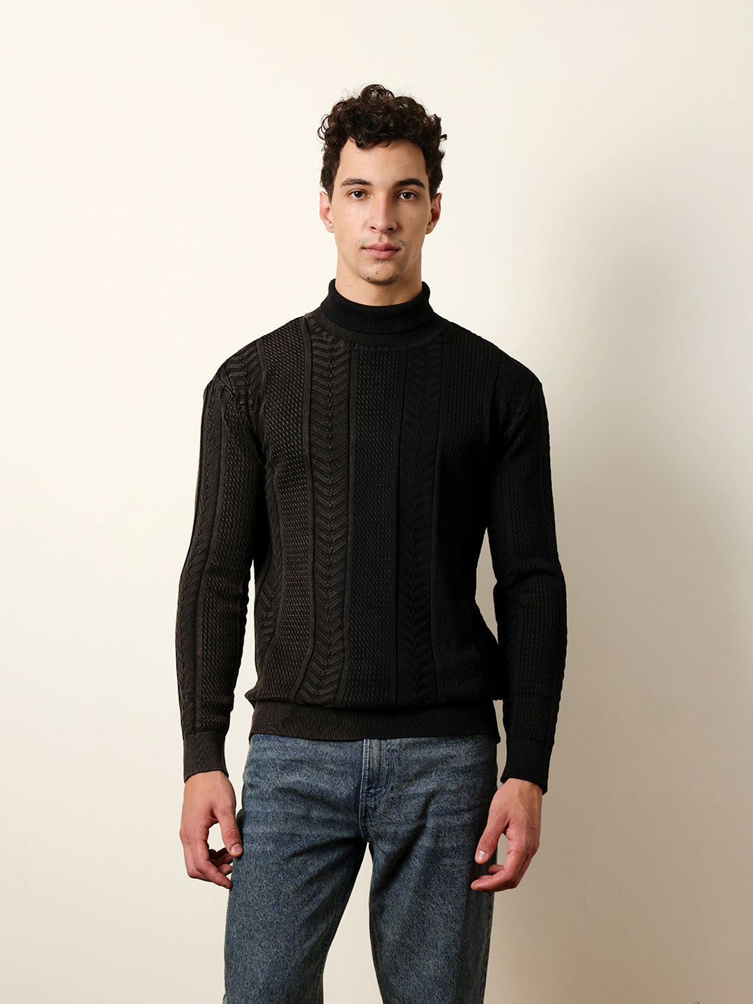 Men Multicolor Full Sleeve Relax T-Shirt