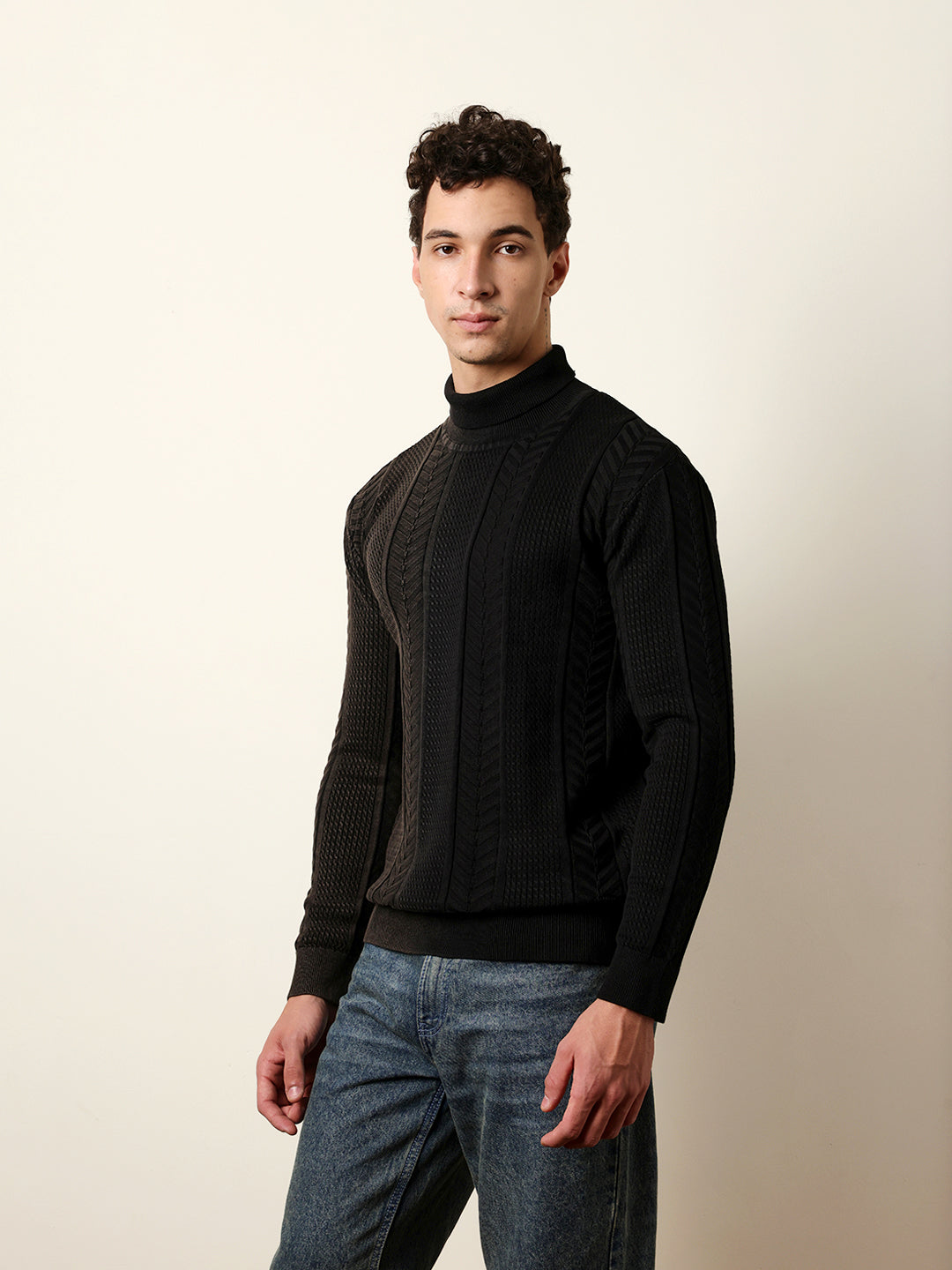 Men Multicolor Full Sleeve Relax T-Shirt