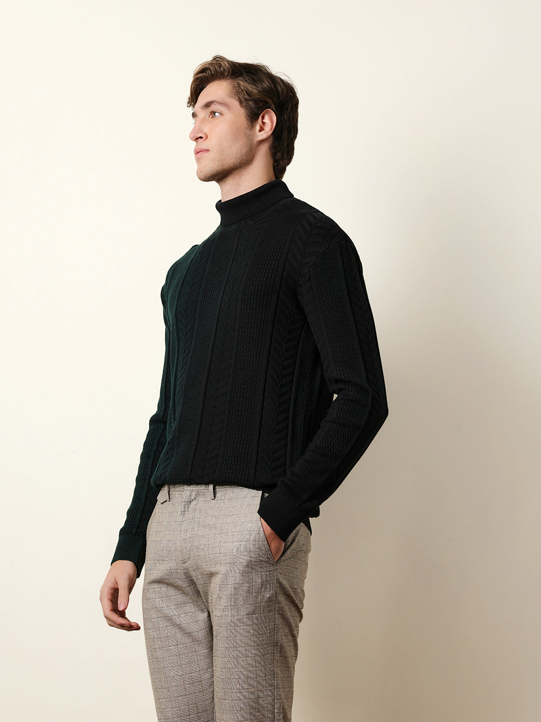 Men Multicolor Full Sleeve Relax T-Shirt
