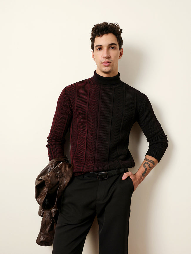 Men Multicolor Full Sleeve Relax T-Shirt