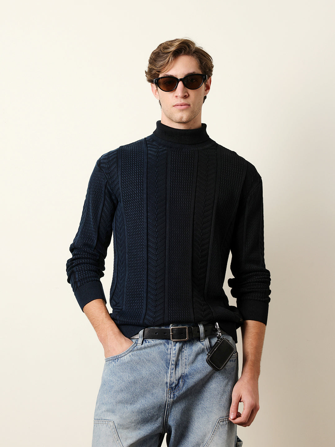 Men Multicolor Full Sleeve Relax T-Shirt