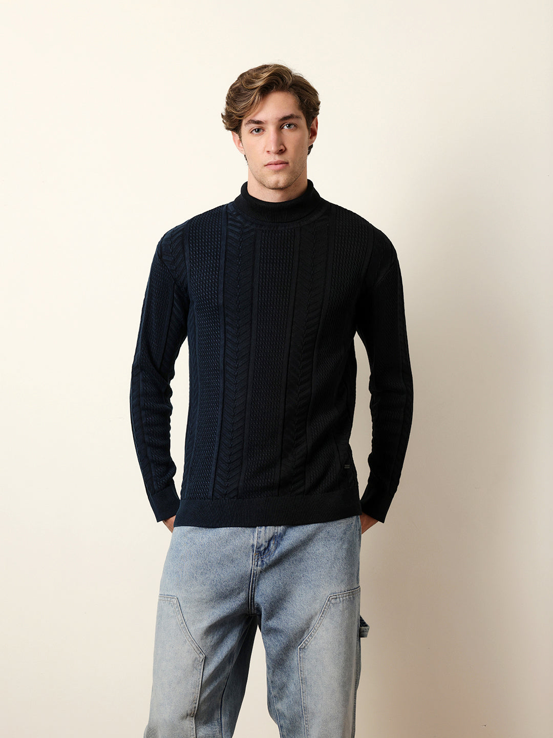 Men Multicolor Full Sleeve Relax T-Shirt