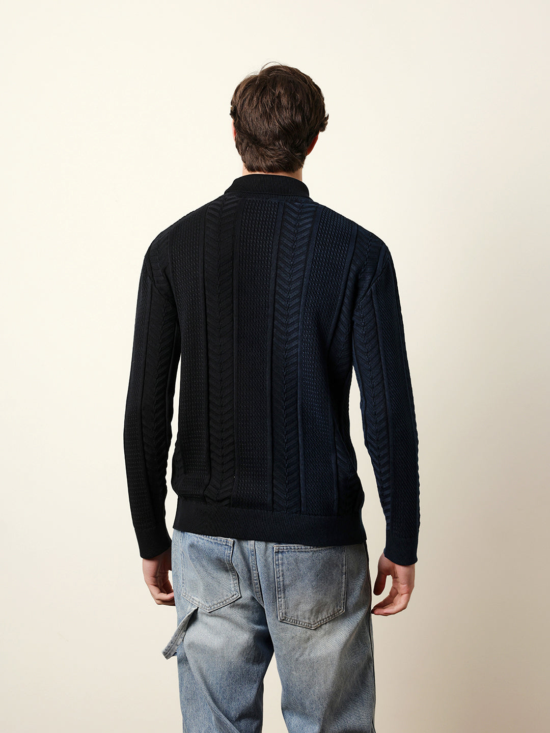 Men Multicolor Full Sleeve Relax T-Shirt