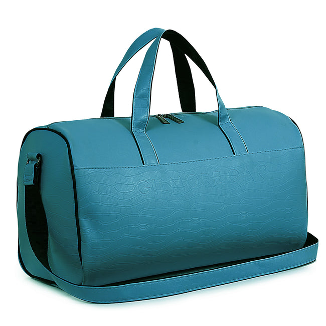 Blue Waveflex 30L Medium Leatherette Unisex Travel Duffle Bag