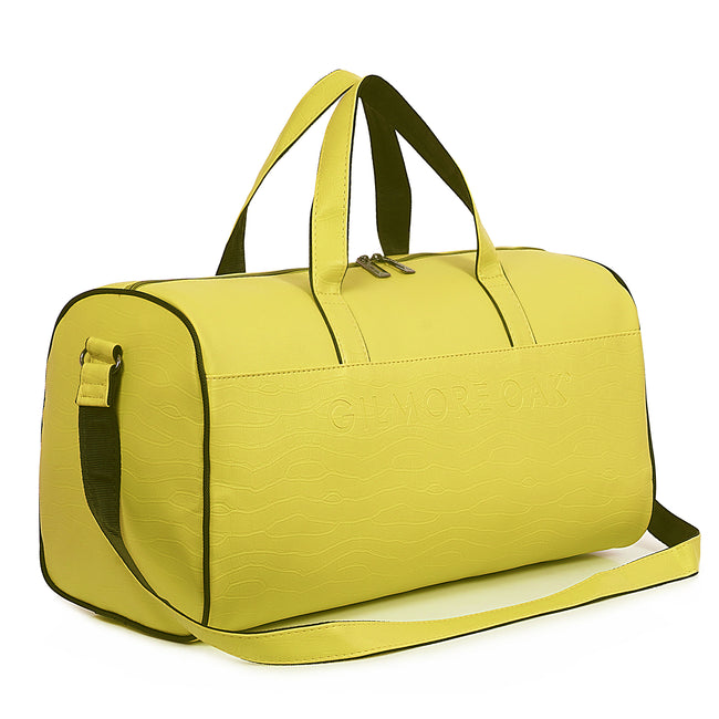 Yellow Waveflex 30L Medium Leatherette Unisex Travel Duffle Bag