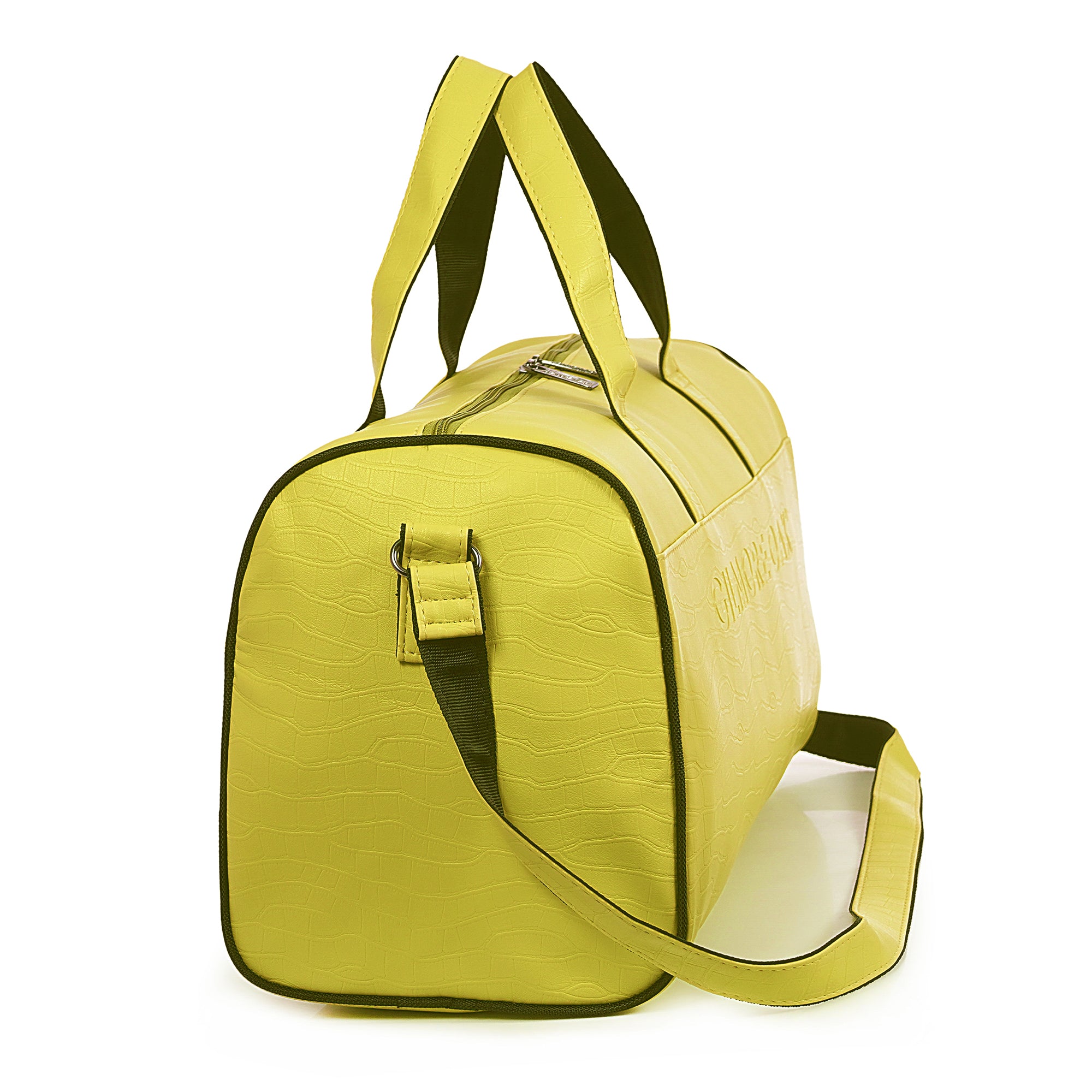 Yellow Waveflex 30L Medium Leatherette Unisex Travel Duffle Bag