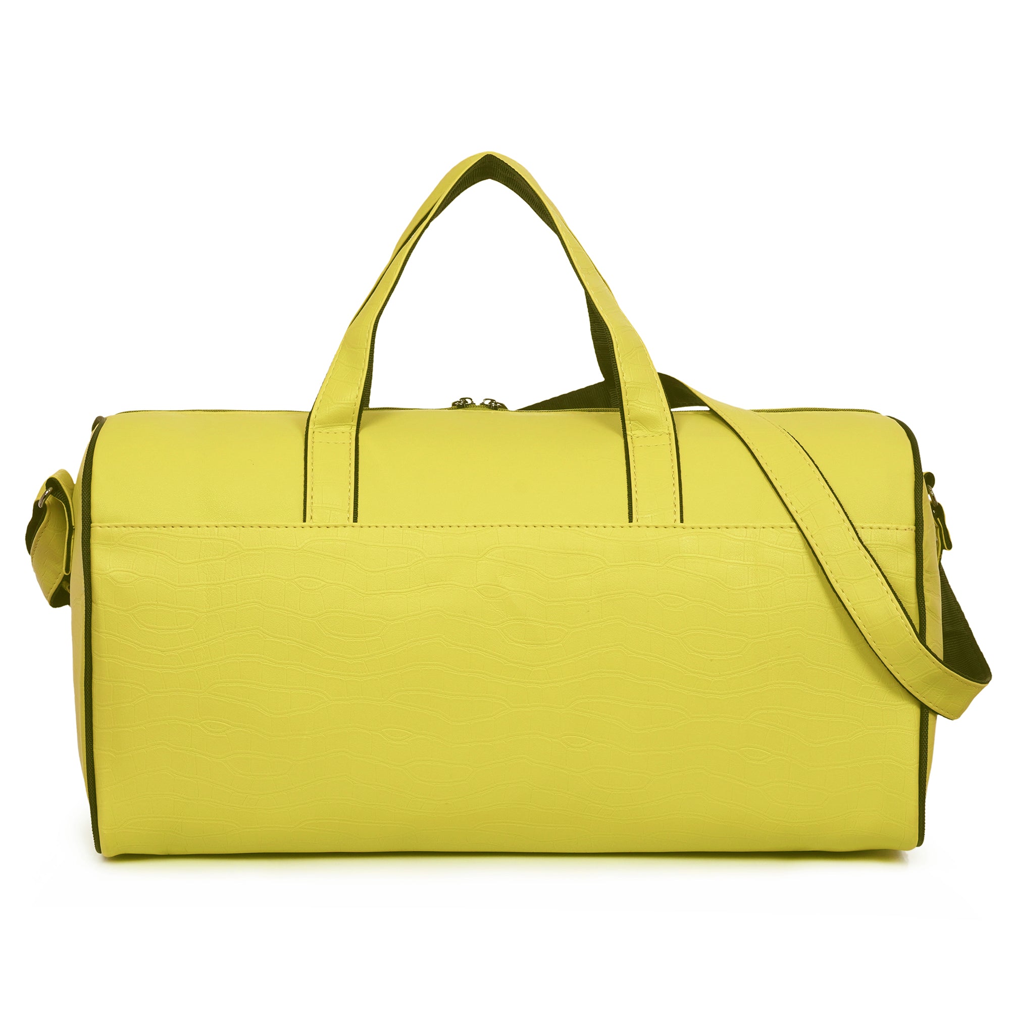 Yellow Waveflex 30L Medium Leatherette Unisex Travel Duffle Bag