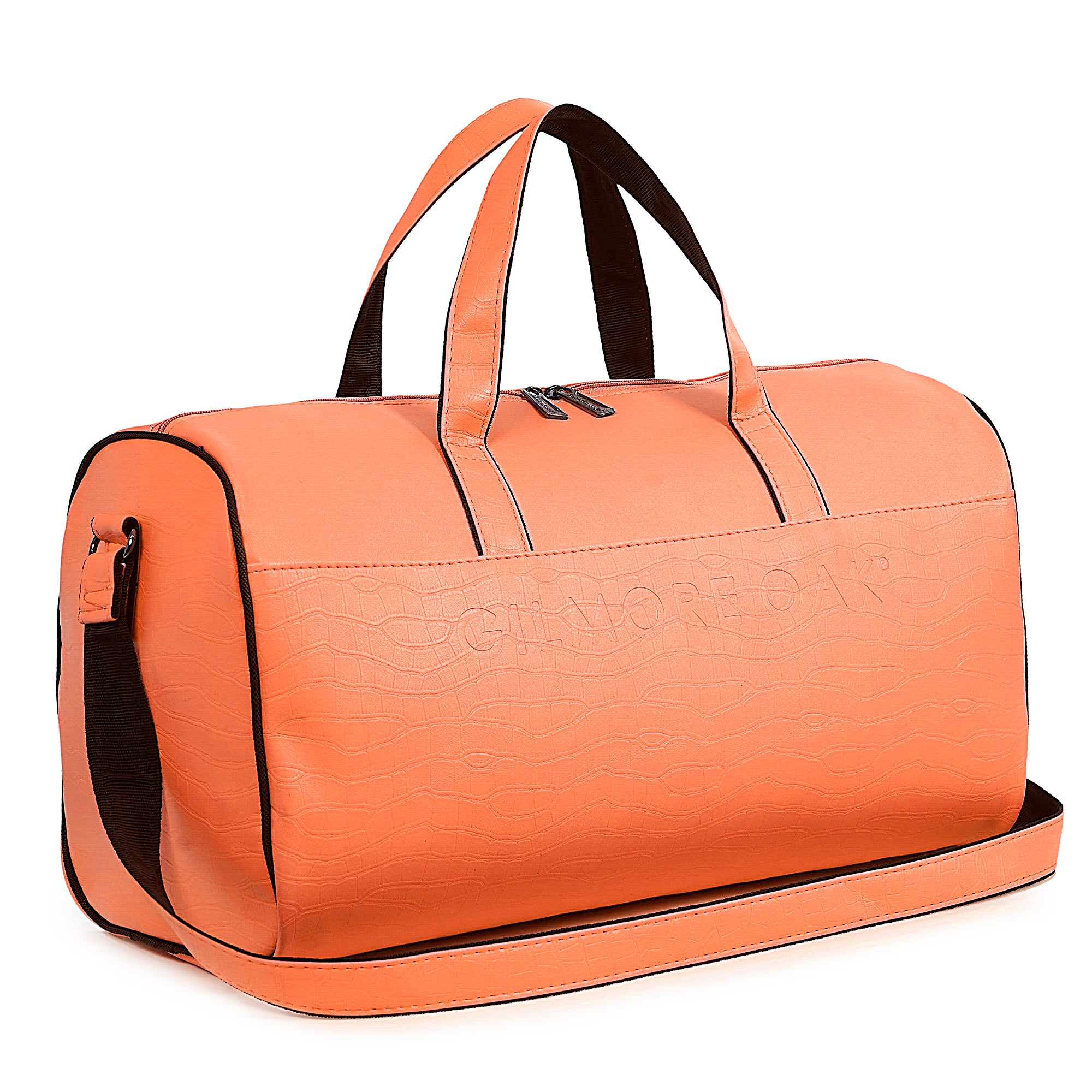 Orange Waveflex 30L Medium Leatherette Unisex Travel Duffle Bag
