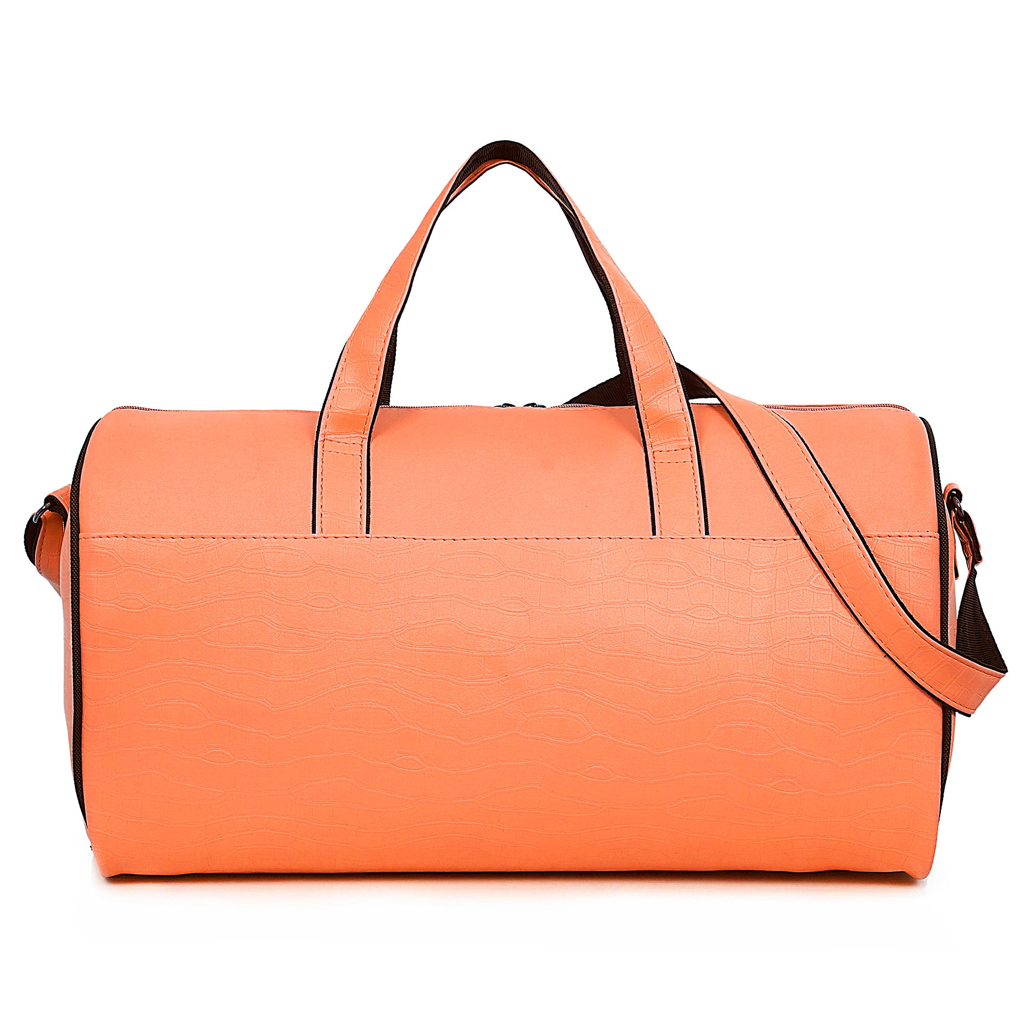 Orange Waveflex 30L Medium Leatherette Unisex Travel Duffle Bag