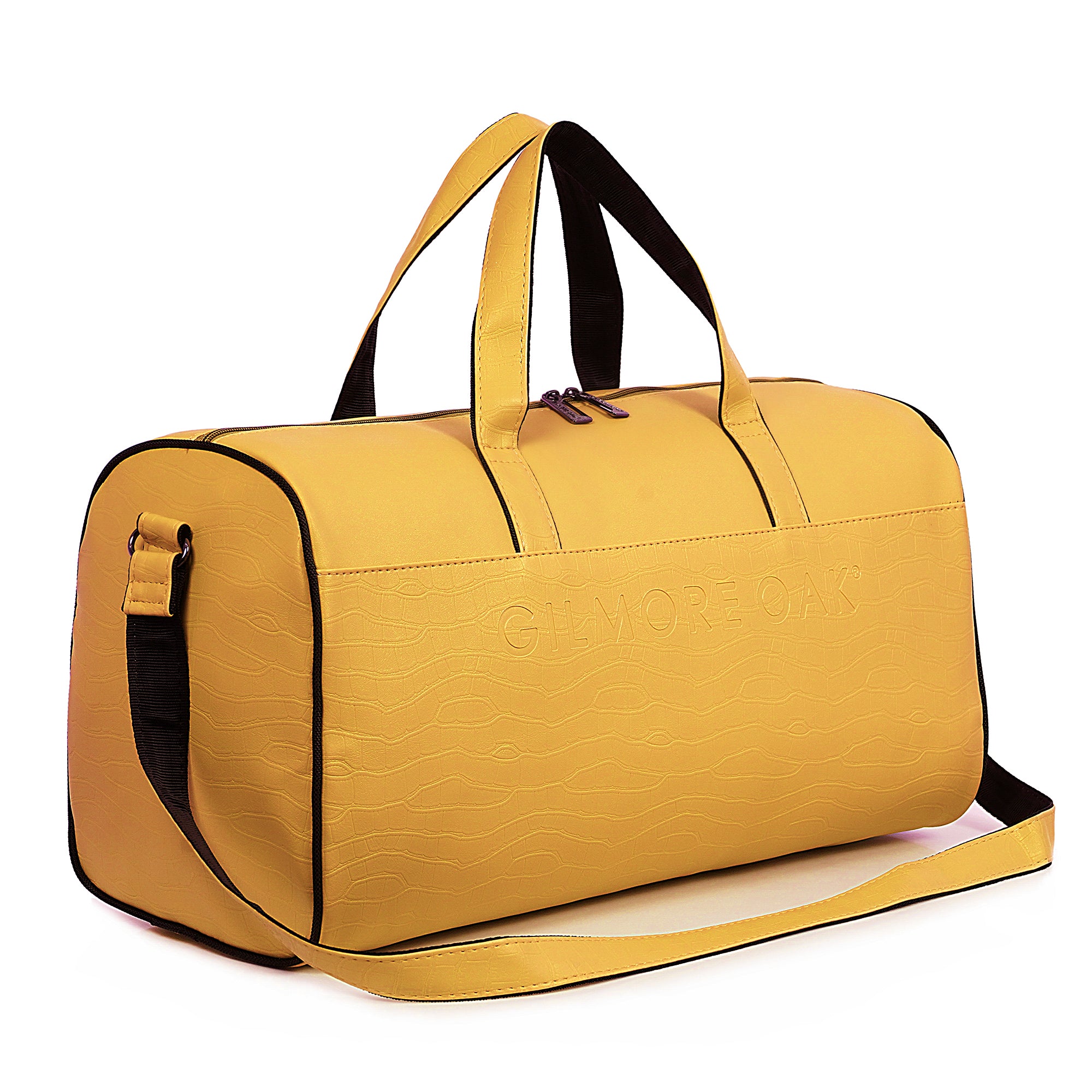 Yellow Waveflex 30L Medium Leatherette Unisex Travel Duffle Bag