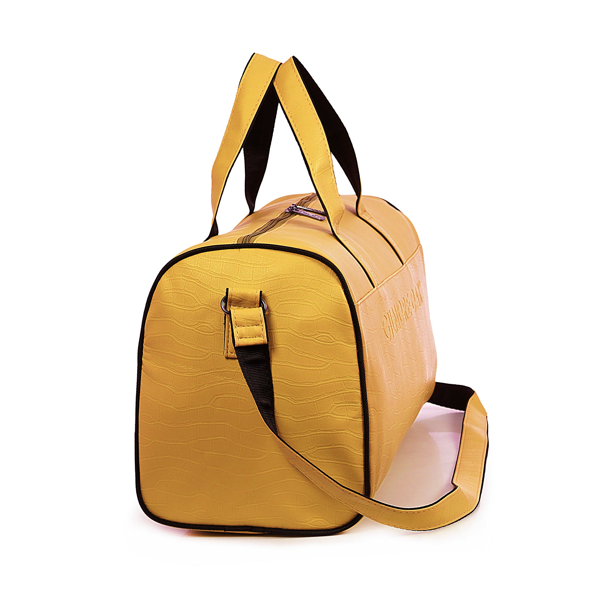 Yellow Waveflex 30L Medium Leatherette Unisex Travel Duffle Bag