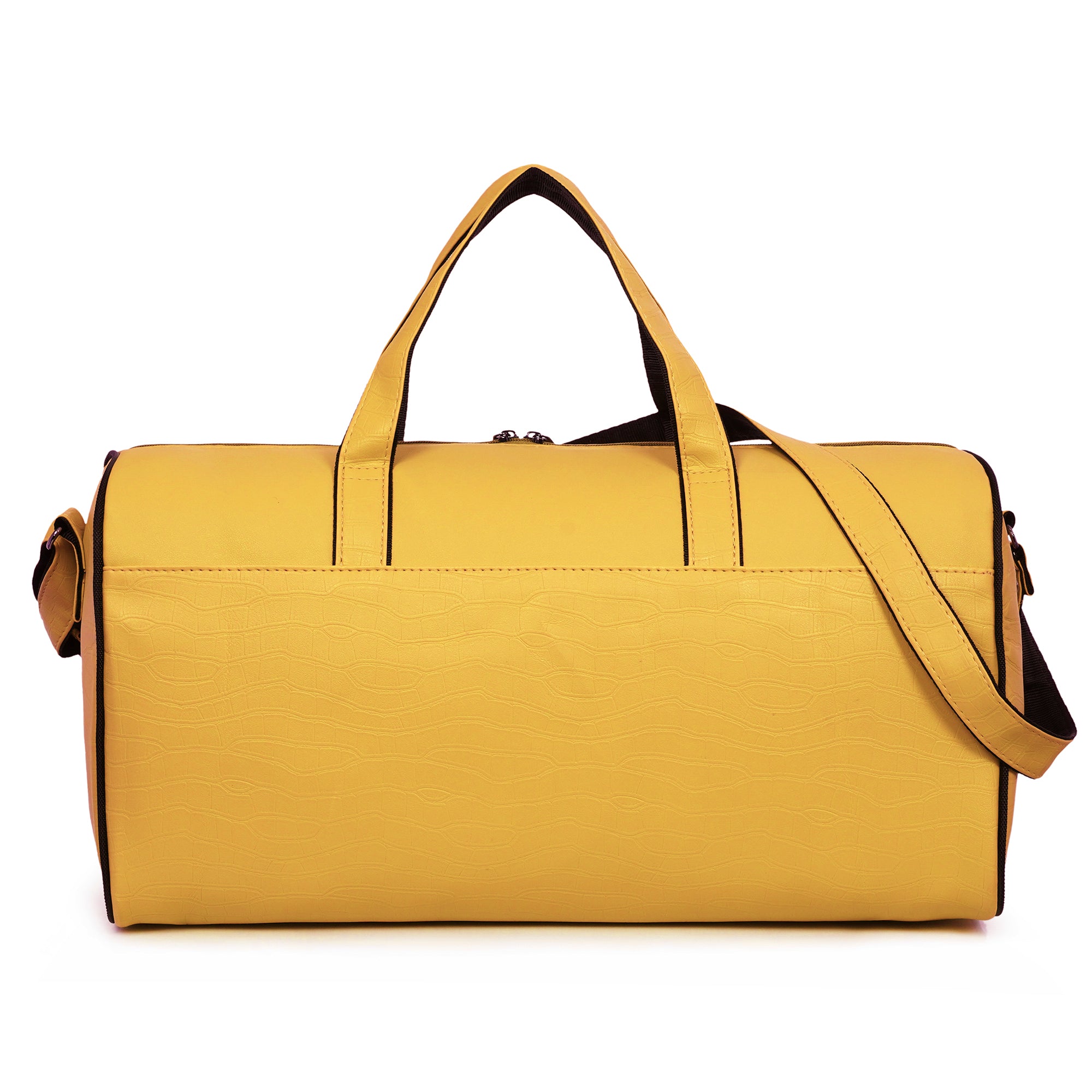 Yellow Waveflex 30L Medium Leatherette Unisex Travel Duffle Bag