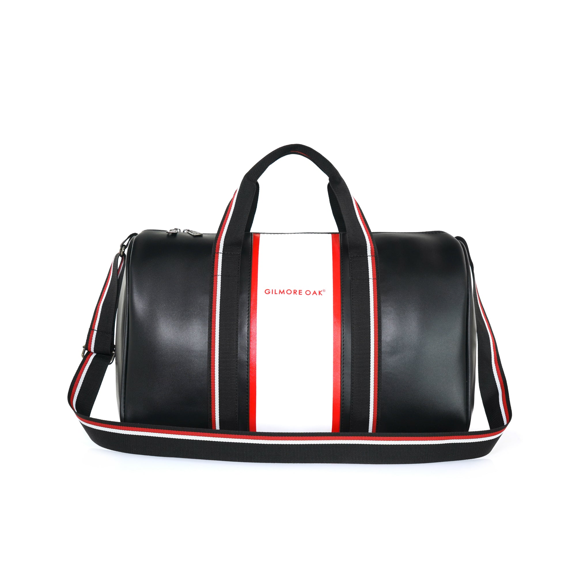 Black Deon Leatherette Unisex Duffle Bag